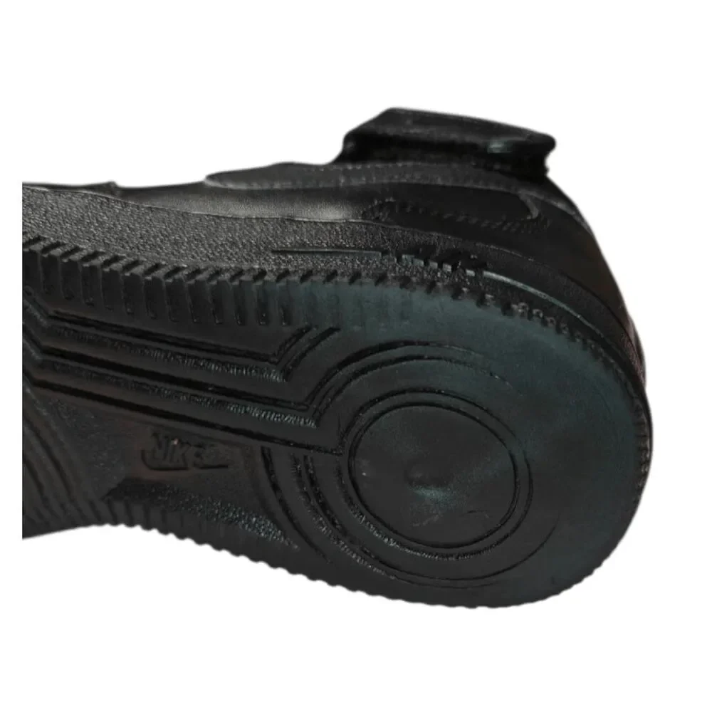 NIKE Air Force 1 Mid 'Triple Black' Sneakers Size 6.5Y/W8